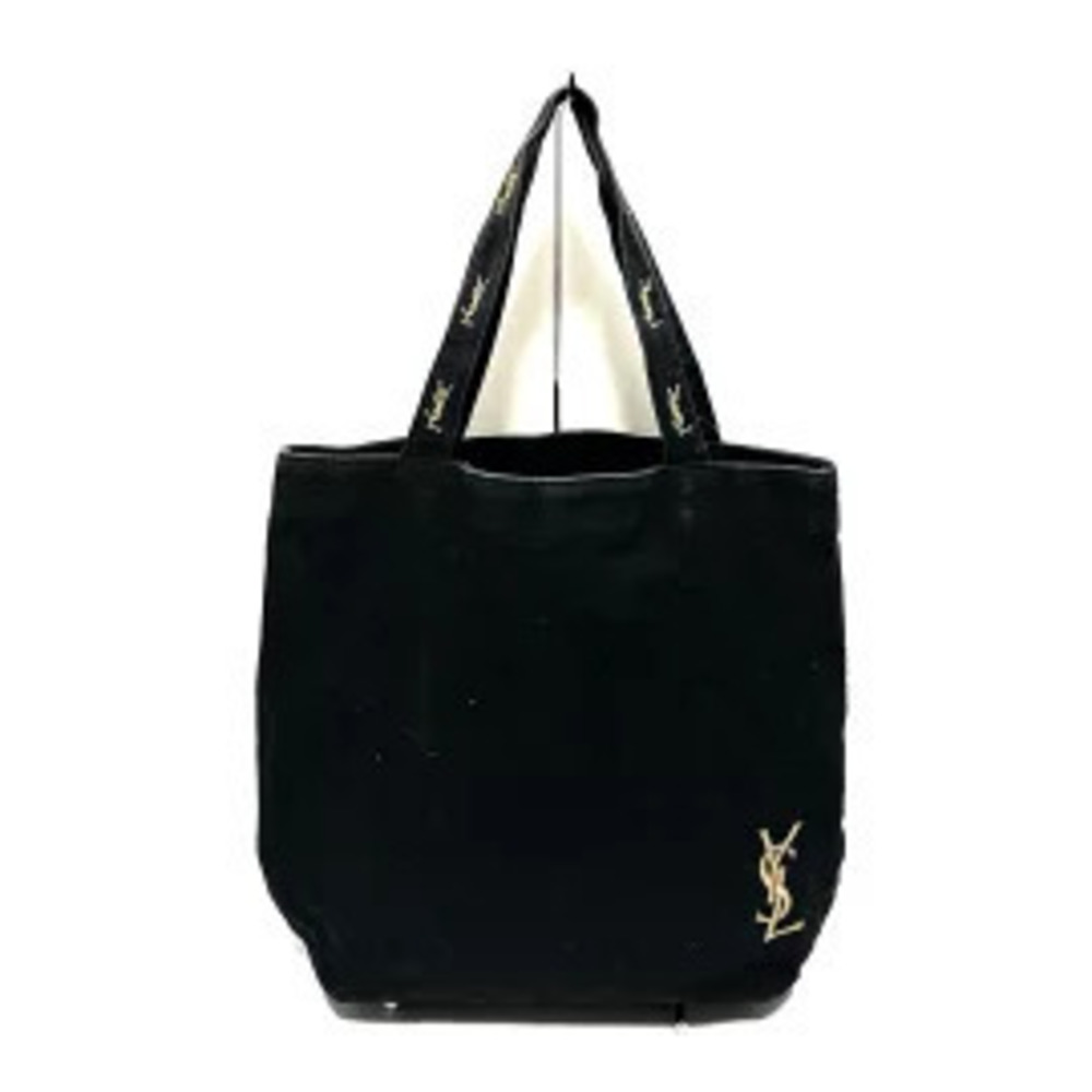Saint Laurent Yves PARFUMS Tote Bag Black Canvas